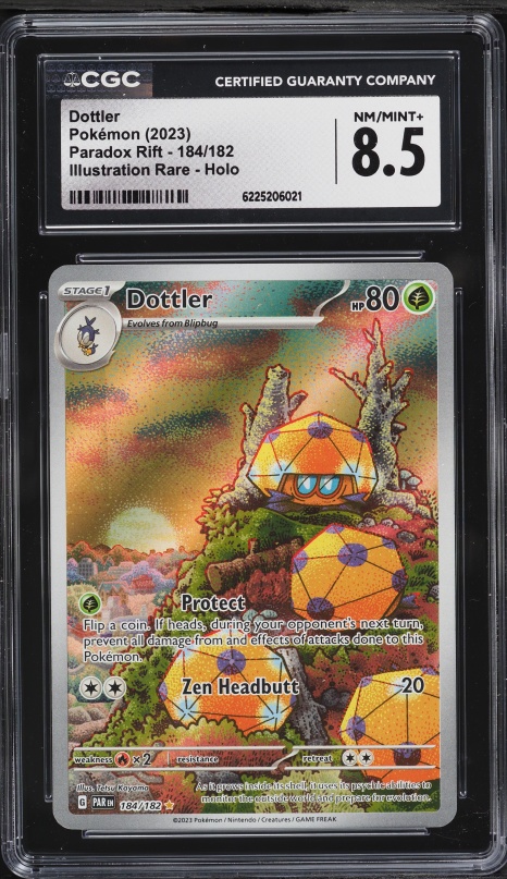 2023 Pokemon Scarlet & Violet Paradox Rift IR Dottler #184 CGC 8.5 NM-MT+