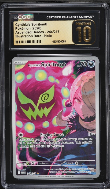 2026 Pokemon Mega Evolution Ascended Heroes IR Cynthia's Spiritomb #244 CGC 10 PRISTINE