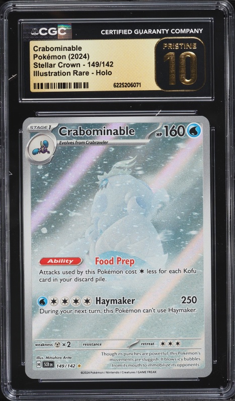2024 Pokemon Scarlet & Violet Stellar Crown IR Crabominable #149 CGC 10 PRISTINE