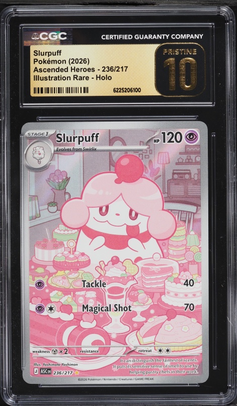 2026 Pokemon Mega Evolution Ascended Heroes IR Slurpuff #236 CGC 10 PRISTINE