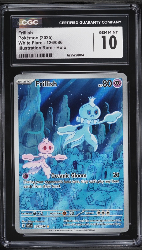 2025 Pokemon Scarlet & Violet White Flare IR Frillish #126 CGC 10 GEM MINT