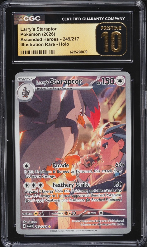 2026 Pokemon SV Ascended Heroes IR Larry's Staraptor #249/217 CGC 10 PRISTINE