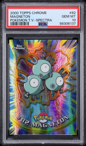 2000 Topps Chrome Pokemon Series 2 Spectra Magneton #82 PSA 10 GEM MINT