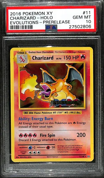 PSA 10 Pokemon Charizard (Prerelease) [XY Evolutions]