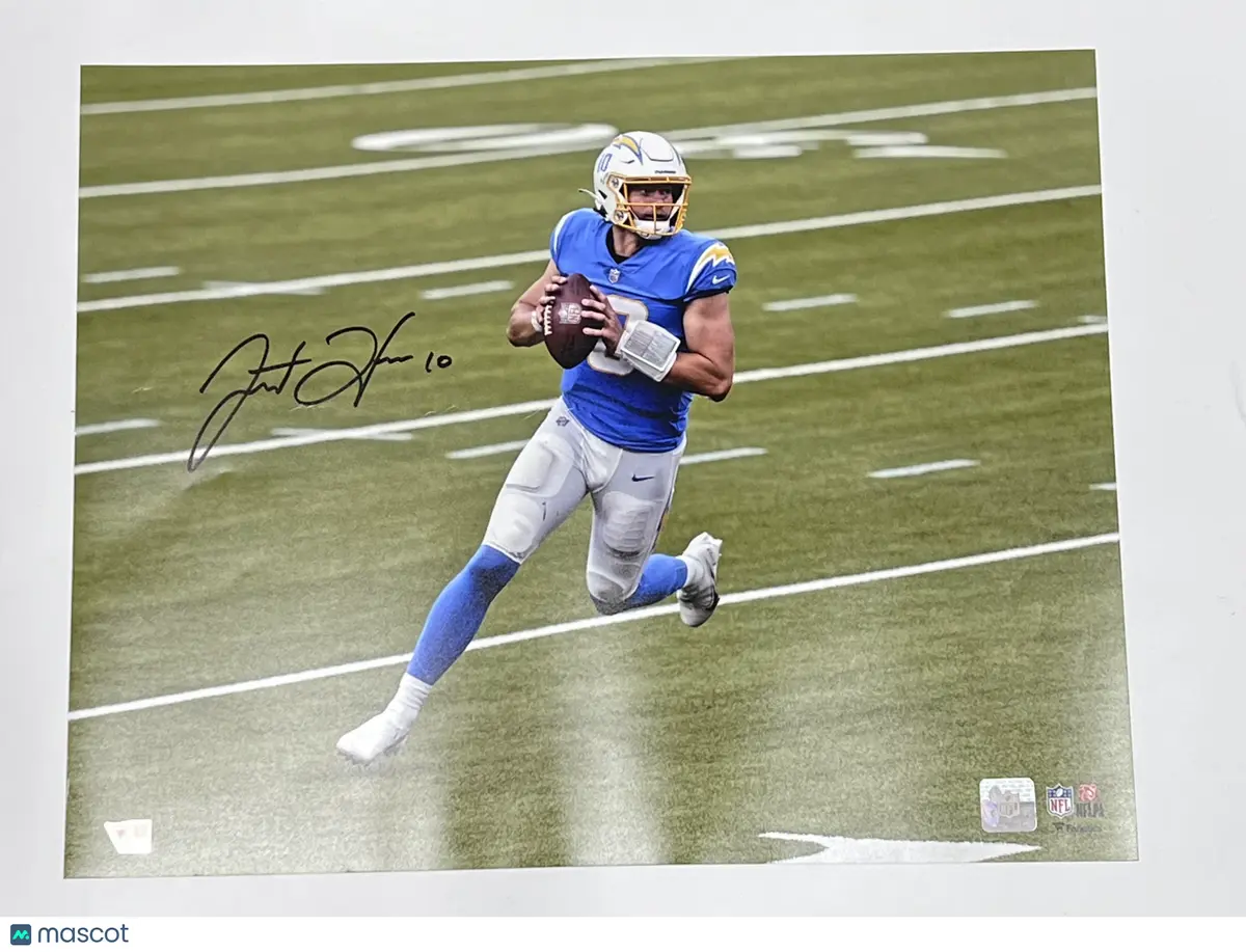 Justin Herbert Signed 16x20 Photo Fanatics Authentic Los Angeles