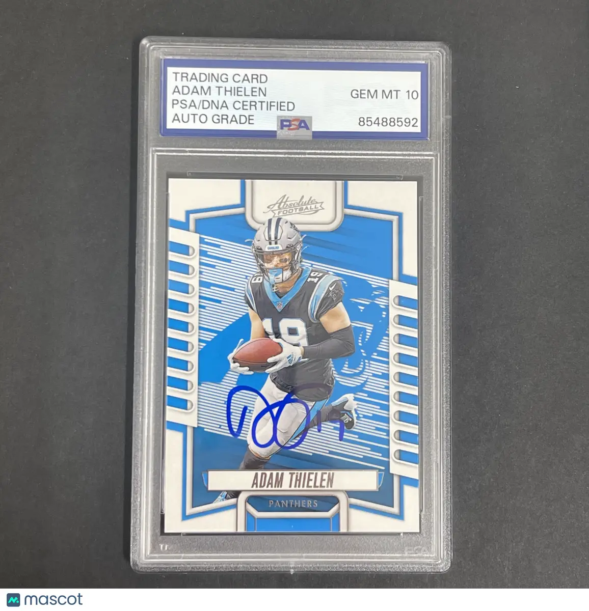 2023 Panini Absolute #73 Adam Thielen signed card PSA Auto 10 on