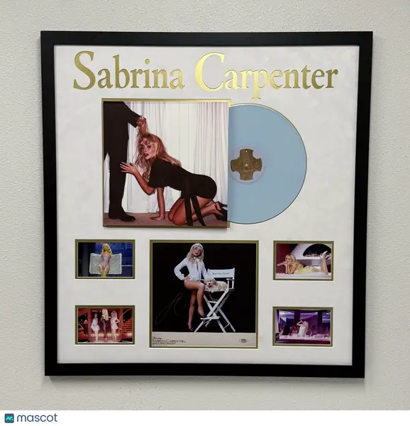 Sabrina Carpenter Signed Vinyl Frame 