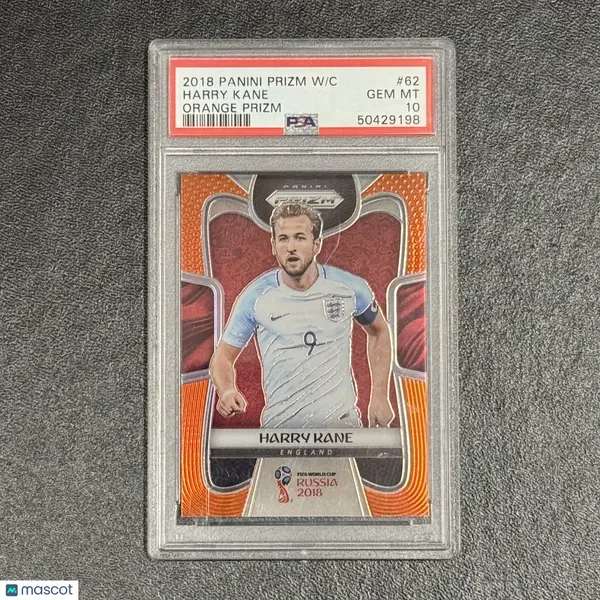2018 Panini Prizm World Cup Orange#62 35/65 Harry Kane PSA 10