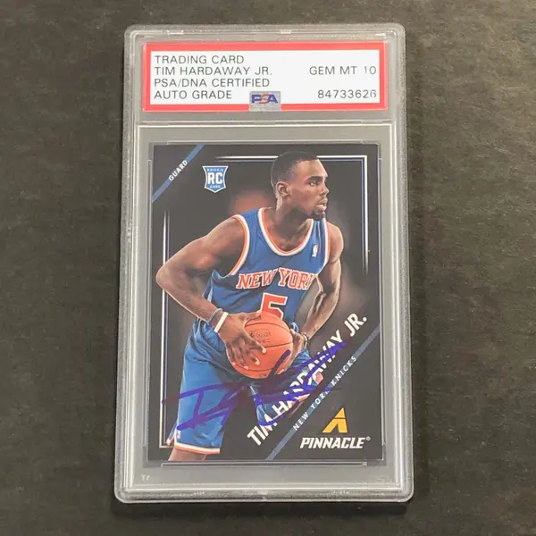 2013-14 Panini Pinnacle #43 Tim Hardaway Jr. Signed Card AUTO 10