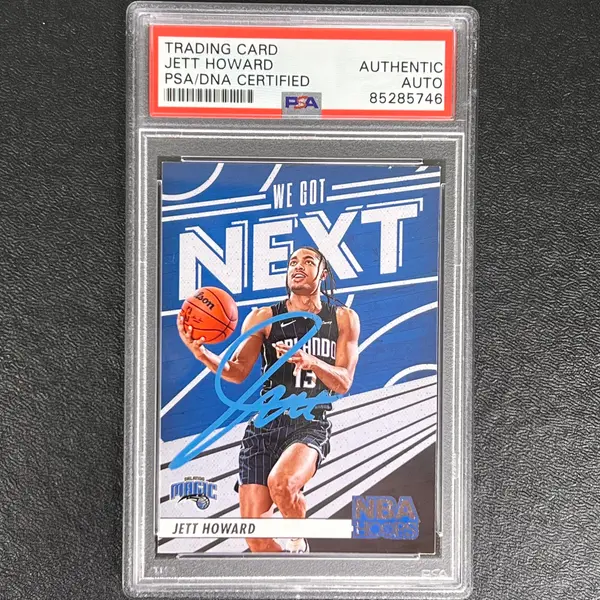 2023-24 Panini NBA Hoops #17 Jett Howard Signed Card AUTO PSA/DNA Slabbed RC Magic