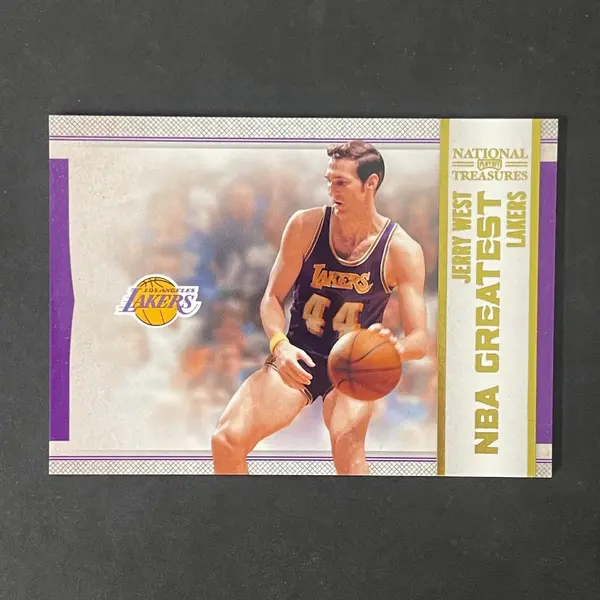 2010-11 Panini National Treasures #28 Jerry West Card Lakers 17/25