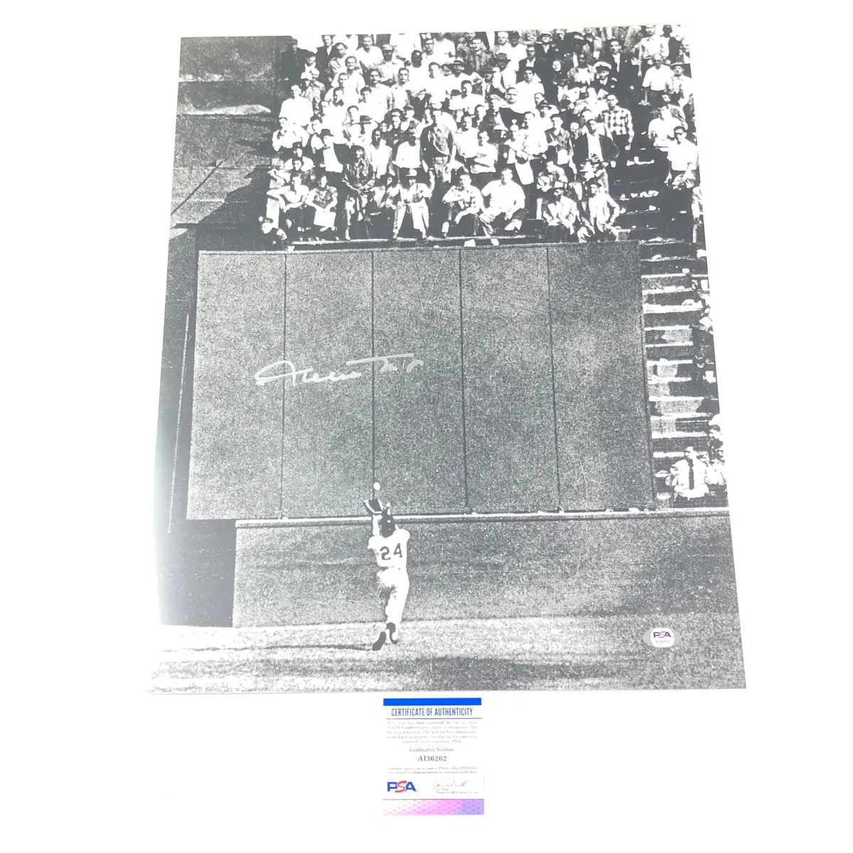 Willie Mays Signed 16x20 photo PSA/DNA San Francisco Giants