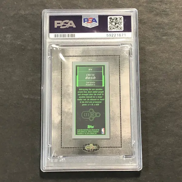 2003 Topps RKE Matrix #114 Chris Bosh PSA 8 NM-MT Framed MINI