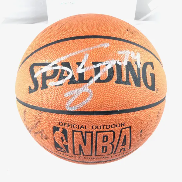 2000-2001 Los Angeles Lakers Team Signed Basketball PSA/DNA Kobe Bryant