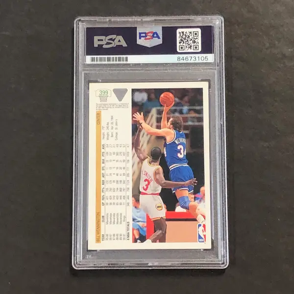 1991-92 Upper Deck #399 Bill Wennington Signed Card AUTO GRADE 10 PSA Slabbed Kings