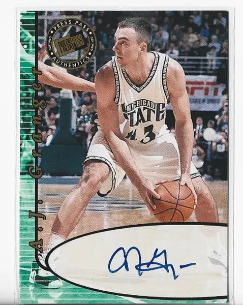 A.J. Granger 2000 Press Pass Basketball Autograph Card