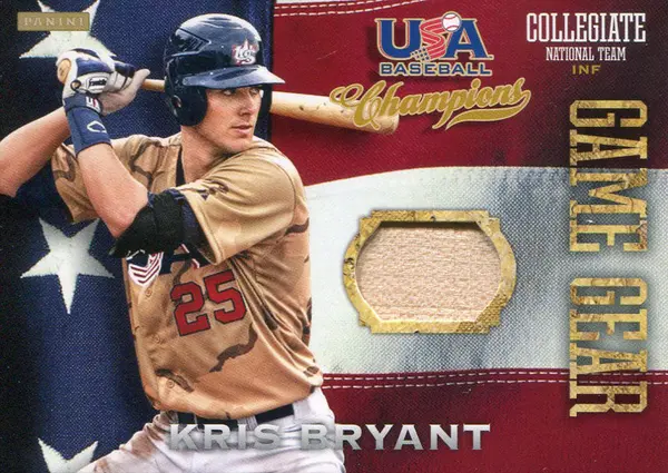Kris Bryant Unsigned 2013 Panini Bat Card
