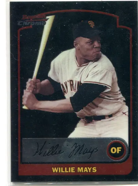 Willie Mays 2003 Bowman Chrome Card