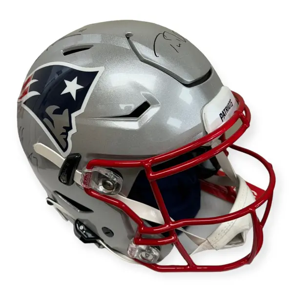 Tom Brady, Julian Edelman & Rob Gronkowski Patriots Autographed Flex Helmet Fanatics