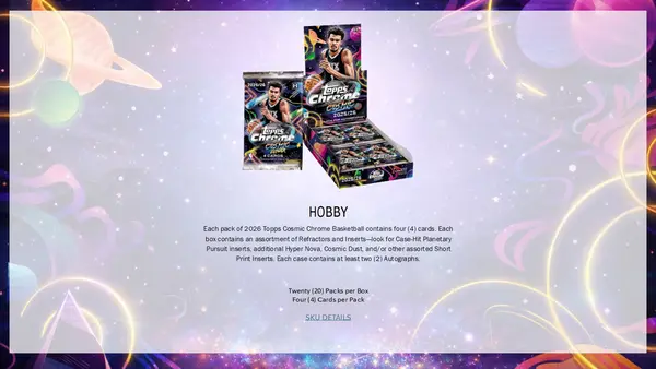 2025-26 Topps Cosmic Chrome Basketball Hobby Box