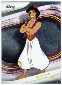 2025 Topps Chrome Disney Yellow Mini-Diamonds Refractor Aladdin