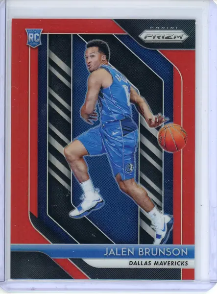 2018-19 Panini Prizm Jalen Brunson Red Prizm /299 Rookie No. 250