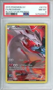 2015 Pokemon XY FA/Reshiram Black Star Promos #XY74 PSA 8