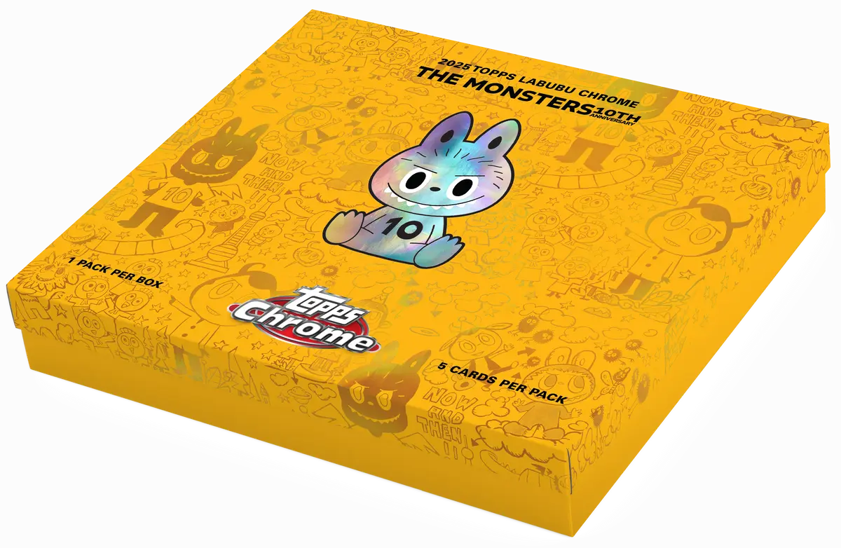 2025 Topps Chrome Labubu 10th Anniversary Hobby Box on Fanatics