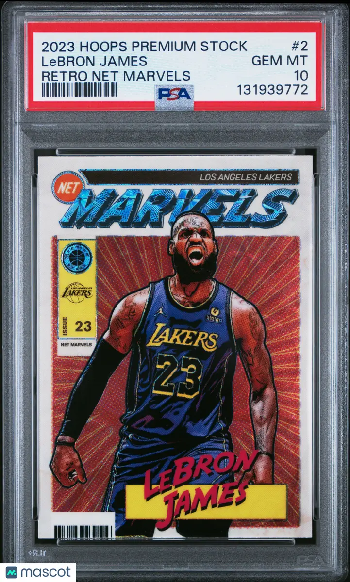 2023 Panini Hoops Premium Stock Retro Net Marvels LeBron James #2