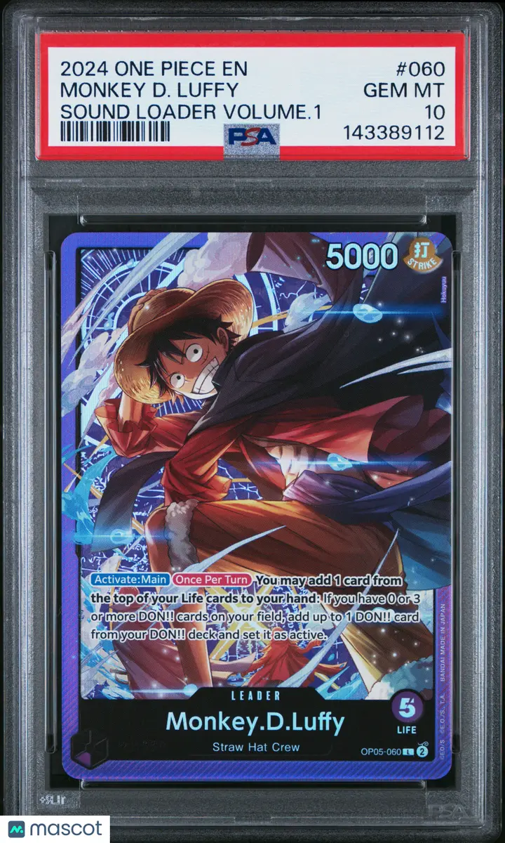 2024 One Piece Promos Monkey D. Luffy #060 Sound Loader Volume.1