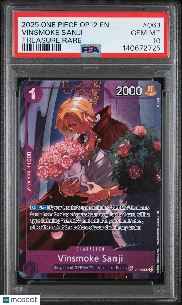 2025 One Piece Op12-Legacy Of The Master Vinsmoke Sanji #063