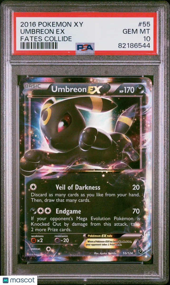 2016 Pokemon Xy Fates Collide Umbreon EX #55 Fates Collide PSA 10