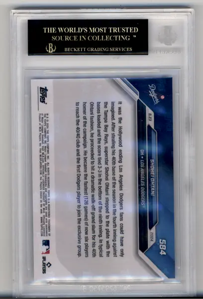 2024 Topps Now Shohei Ohtani #584 BGS 10 Black Label