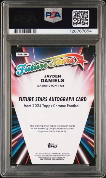 2024 Topps Chrome Future Stars Autographs Jayden Daniels #FSAJD