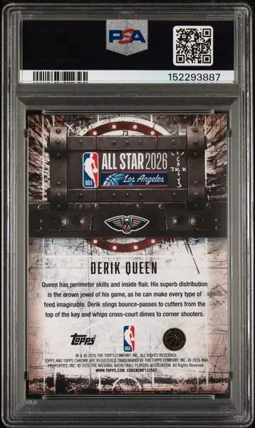 2025 Topps Chrome Cactus Jack X NBA All-Star Game Derik Queen #73 PSA 10