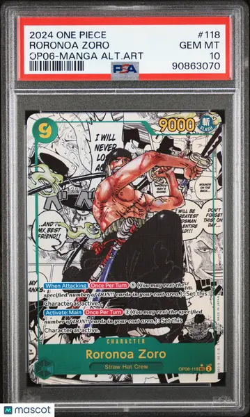 たつろうページ 2024 One Piece Op06-Wings Of The Captain Roronoa Zoro #118 Manga