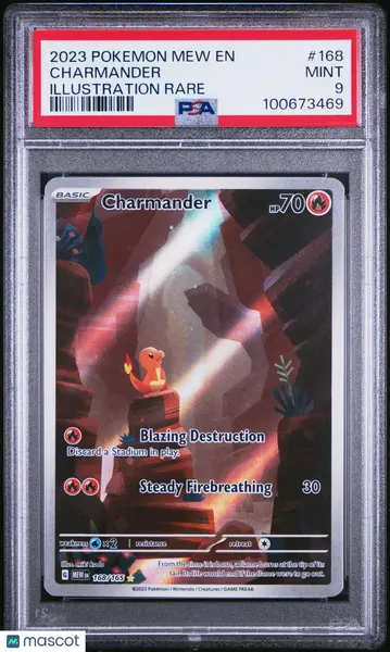 2023 Pokemon Mew EN-151 Charmander Illustration Rare 168