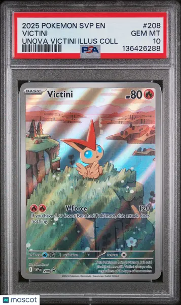 2025 POKEMON SVP EN-SV BLACK STAR PROMO #208 VICTINI UNOVA VICTINI ILLUS COLL