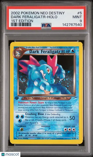 2002 Pokemon Neo Destiny Dark Feraligatr #5 1st Edition PSA 9