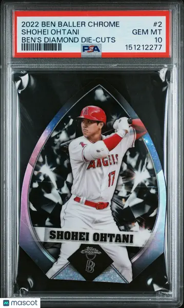 2022 Topps Chrome Ben Baller Ben's Diamond Die-Cuts Shohei Ohtani #2 PSA 10
