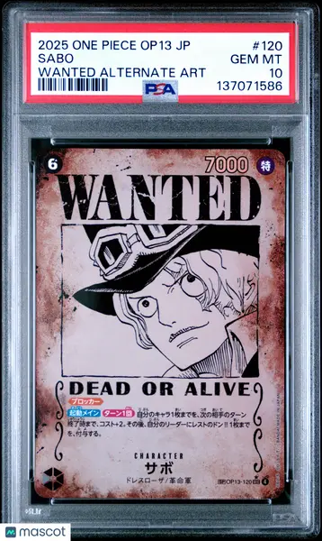 2025 One Piece Japanese Op13-Carrying On His Will Sabo #120
