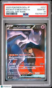 2025 Pokemon Japanese M2a-Mega Dream EX Rocket's Mewtwo EX #237 Japanese Special Art Rare PSA 10
