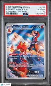 2026 Pokemon Asc EN-Ascended Heroes Ethan's Magcargo #222 IR PSA 10