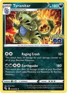 Tyranitar (043/078) [Pokémon GO] - Near Mint Holofoil