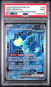 2025 Pokemon 2025 Pokemon Pre En-Prismatic Evolutions Iron Crown Ex #158 PSA 9 #158 PSA 9