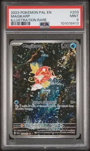 2023 Pokemon Pal En-Paldea Evolved #203 Magikarp Illustration Rare PSA 9