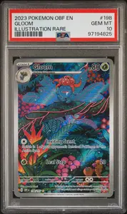 2023 POKEMON OBF EN-OBSIDIAN FLAMES GLOOM #198 ILLUSTRATION RARE PSA 10