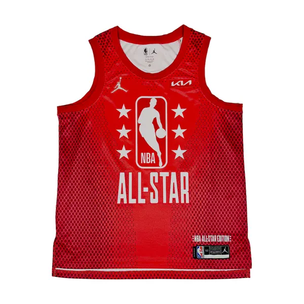 JA MORANT Autographed Memphis Grizzlies 2022 All Star Red Jersey PANINI LE 50