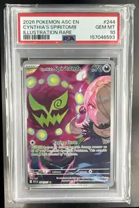 2026 Pokemon Ascended Heroes Cynthia's Spiritomb #244/217 Rare PSA 10