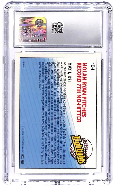 1992 Nolan Ryan Donruss #154 CGC Mint 10